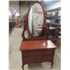 Image 1 : Dresser with Swing Mirror - Oops Mirror Broke in Transport 19" x 36" x 72"
