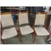 Image 7 : Teak Table 30" x 31"x 51" with (2)  16" Pull Out Leaves & 6 Chairs - 2 of are Captains