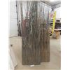 Image 1 : Room Décor; 3 White + 2 Grey Reed Display - approx. 22" x 72"