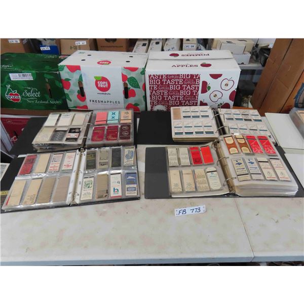 6 Binders of Match Book Covers