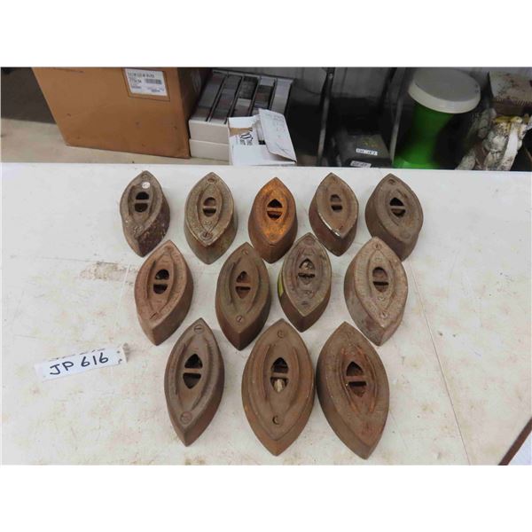 12 Sad Irons - NO Handles