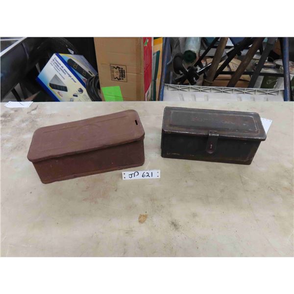 Vintage Fordson Tool Box & Vintage IHC Tool Box