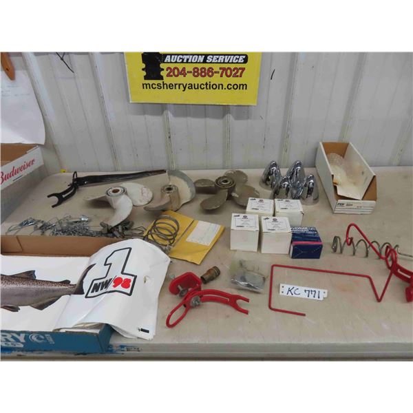 Outboard Engine Parts ; Propellers, plus more