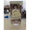 Image 3 : Porcelain Doll 18" Tall & 4 Metal Tins