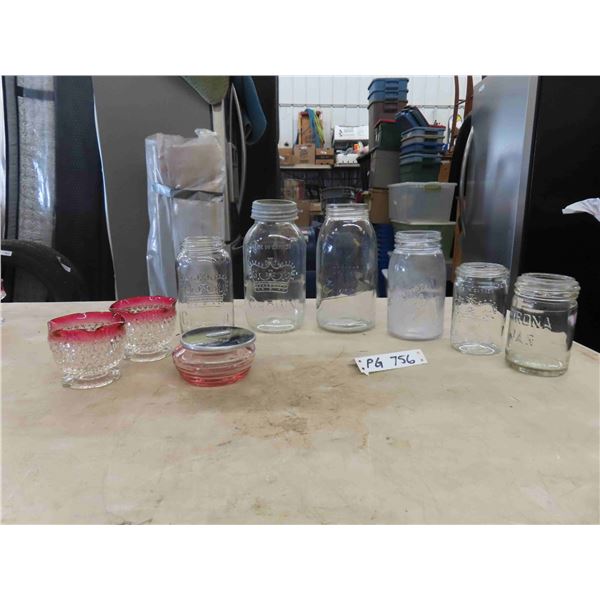 Various Sealer Jars & Candles Holders