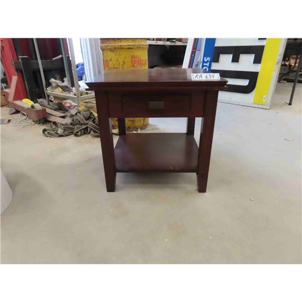 End Table with Drawer 20" x 20.25" x 20.25"