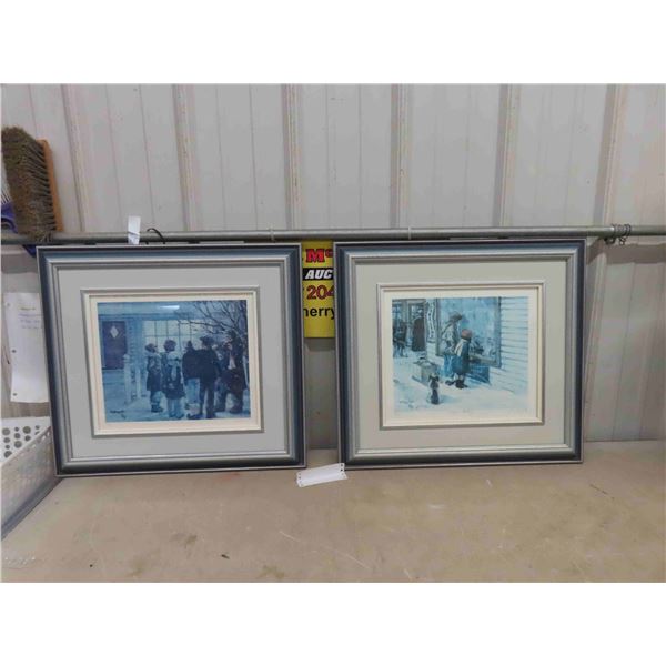 2 Framed + Numbered Prints by AJ Paquette