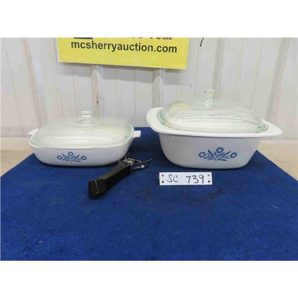 Corningware - 2 Casserole Dishes with Lids