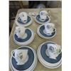 Image 5 : 23 Pcs Bone China - Glen Mist Including ; Cups, Saucers, Bread + Butter Plate,