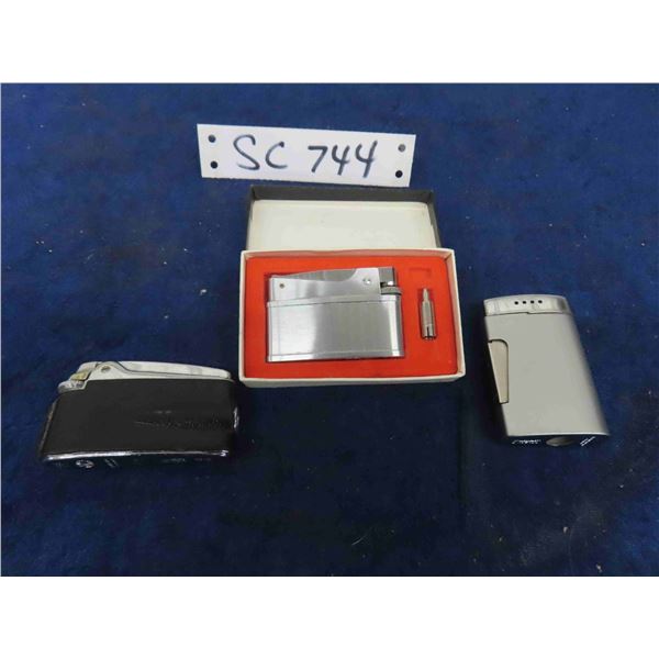 3 Vintage Butane Lighters