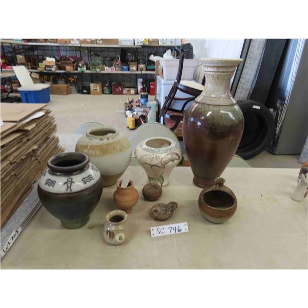 Pottery; Vases, plus more