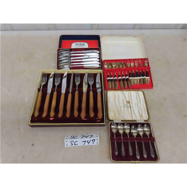 Cocktail Forks + Spoons, Wooden Handled Fork + Knife, plus more