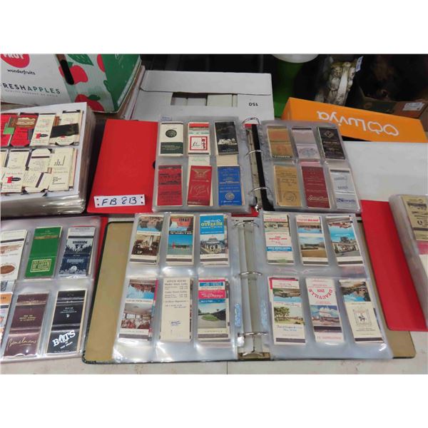 5 Binders of Match Book Covers