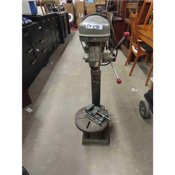 International Industrial Model SF5 5 Speed Heavy Duty Drill Press