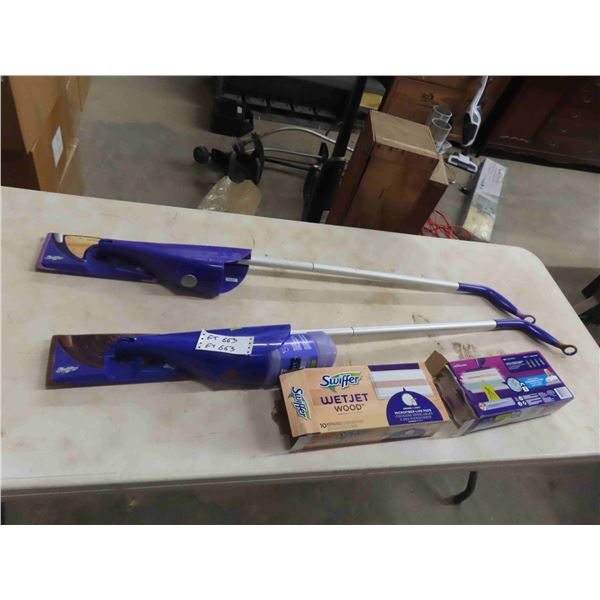 2 Swiffer Flow Cleaner with Extra Pads 