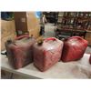 Image 2 : (5) 5 Gal Gas Cans - 1 missing all caps