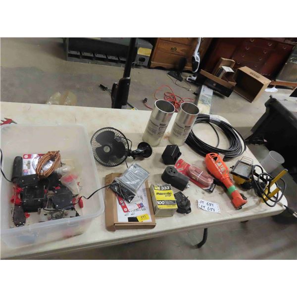 Halogen Light, LED 12V Light, Welder Plug, Handi Coil Aluminum , some Electrical