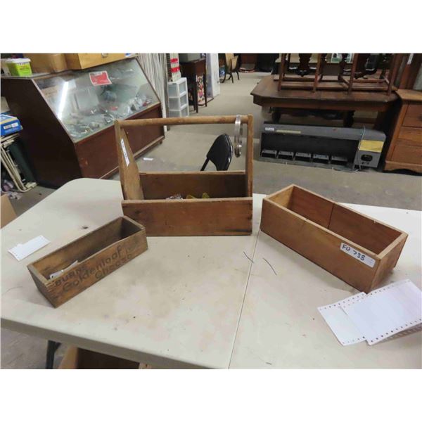 Wooden Tool Box, Cheese Box, plus more