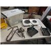 Image 1 : (2) 2 Burner Hot Plate, 3 Meat Hooks, Meat Grinder, 2 New Catch + Release Mouse 
