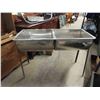 Image 1 : Stainless Steel Double Sink 20" x 34" x 47"