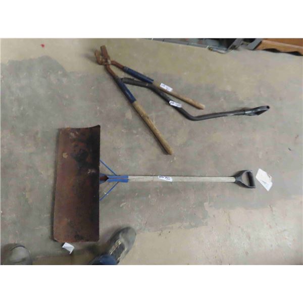 Scraper, Shovel, Back Curve Handle, Hoof Trimmer