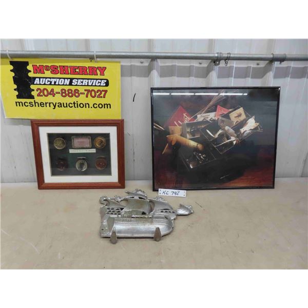 Shadow Box Picture Fly Reels 1945, plus more