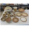 Image 1 : 18 pcs Rustic Stoneware ; Bowls, Cups, Bread + Butter Plates, plus more