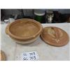 Image 2 : 18 pcs Rustic Stoneware ; Bowls, Cups, Bread + Butter Plates, plus more