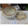 Image 3 : 18 pcs Rustic Stoneware ; Bowls, Cups, Bread + Butter Plates, plus more