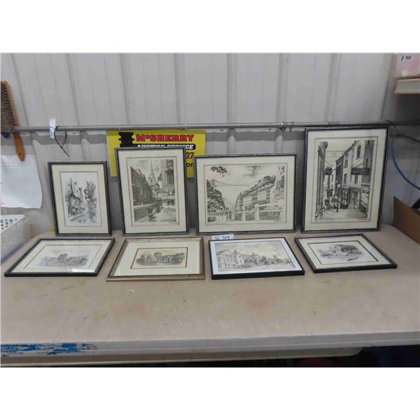 Framed Pictures (8) Black + White