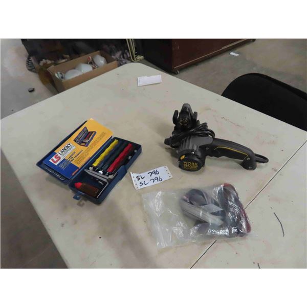 Work Sharp Power Sharpener & LS Lansky Manual Sharpener