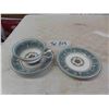 Image 2 : Wedgewood Florentine China ; 18 Cups + Saucers, (8) 6" Plates