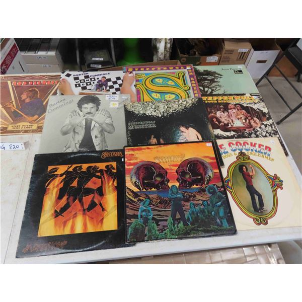10 Albums : Burton Cummings , Santana , Steppen Wolf, Plus 