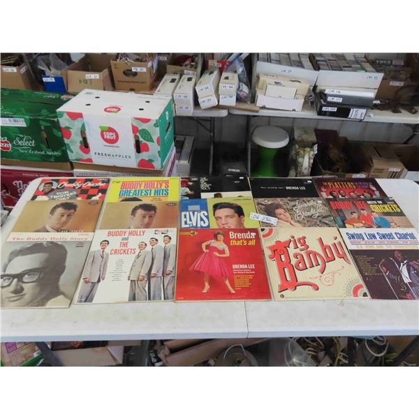 15 Albums : Buddy Holly , Chubby Checker , Plus