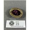 Image 2 : Vintage 50's Purple Stone (?) Brooch