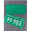 Image 2 : 1969 Saskatchewan License Plate Pair