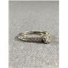 Image 1 : Lovely 925 Sterling Silver Solitaire Ring, Set w/ Small Stones On 3 Sides. Size 6 1/2