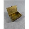 Image 3 : Antique Brass Book Box w/Hinge Cover - 3.75" & 'Don't Argue' Match Box