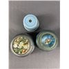 Image 1 : 3 Mid-Century Musical Powder Boxes - All Working
