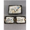 Image 1 : Beautiful Vintage Dragonware Cigarette Box & Ashtray Set - Japan