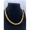 Image 1 : Heavy Solid Metal Bead Necklace w/ Toggle Clasp