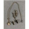 Image 1 : Vintage Marcasite Necklace & 925 Silver Marcasite Earrings
