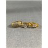 Image 1 : 3 Gold Plated Ladies Rings