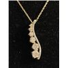 Image 2 : 925 Sterling Silver 1" Journey Pendant w / 18" Sterling Chain 3.4 Grams - Marked & Tested