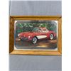 Image 2 : Vintage Framed Corvette Mirror Picture Approx. 13" x 18" & Tire Ashtray. NO SHIPPING