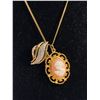 Image 2 : Gold Colour Rhinestones & Cameo Pendants w/ Chain Necklace, Nice Condition 16"-18" L