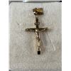 Image 2 : 10 Kt Gold Crucifix Cross Pendant