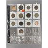 Image 1 : Lot Of Vintage Great Britian Half Pennies & More In Cardboard Coin Flip & Coin Sleeve