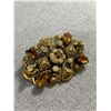 Image 2 : 3 Ornate Vintage Brooches Original Patina, One Marked Vendome