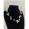 Image 1 : Lovely 3 Strand Genuine Pearls Choker Necklace, 14" L